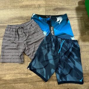 NWT Salt Life and Nike L swim trunks